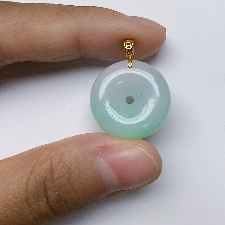 颈饰银S925镶嵌翡翠天然翡翠