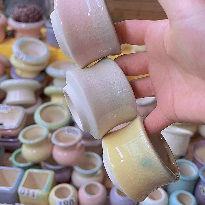 红陶陶瓷花盆当场满12包邮