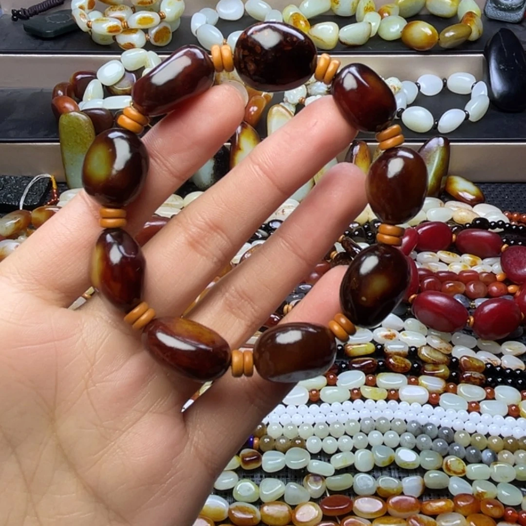 和田玉未镶嵌手链