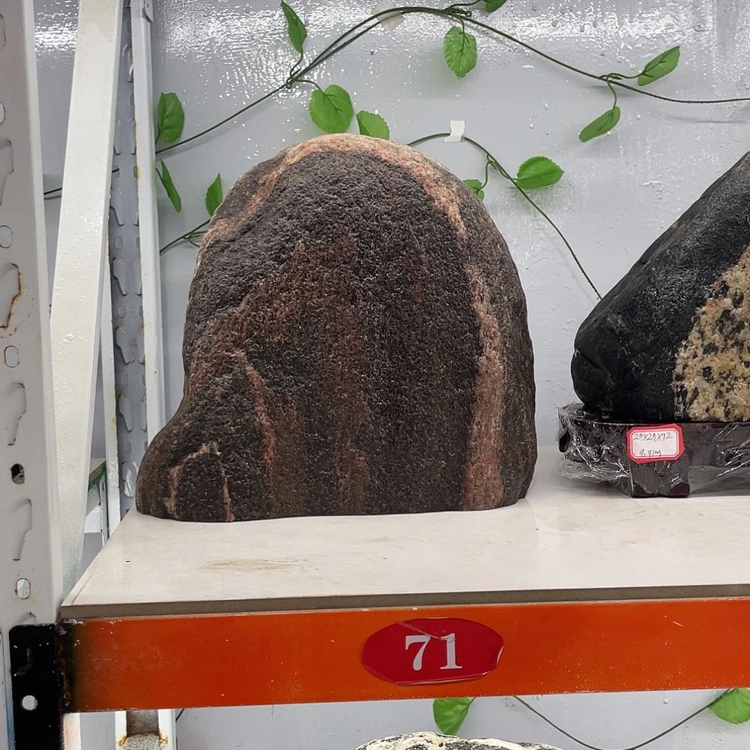 迷***虫石材靠山石平安石摆件