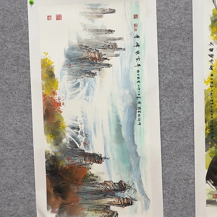 国画花鸟等多种鸟类的栖息