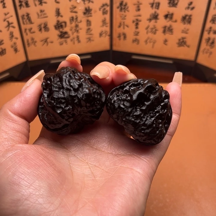 核桃地闷文玩核桃手把件蛤蟆头 3 号