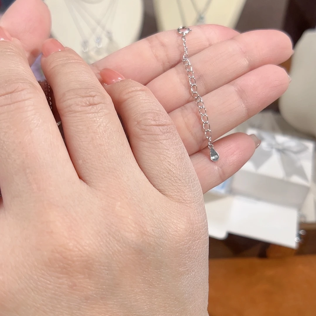 无坠链均925银5厘米延长链