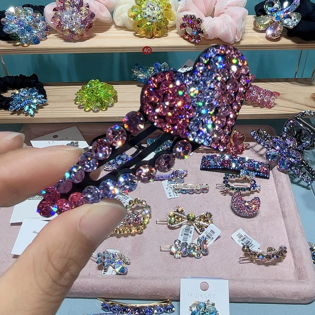 皮质铁合金发夹头饰