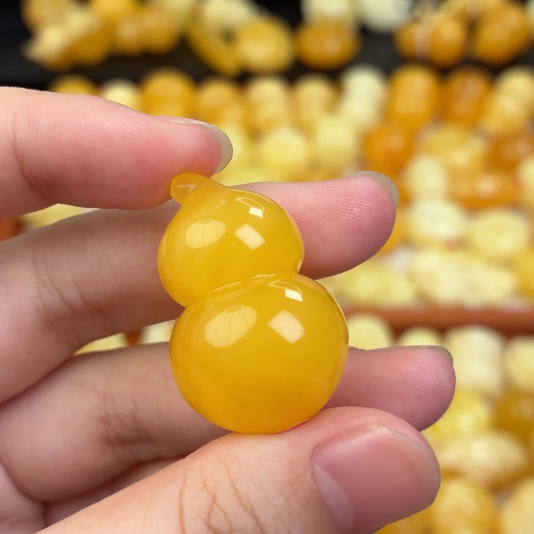 蜜蜡未镶嵌毛衣链蜜蜡