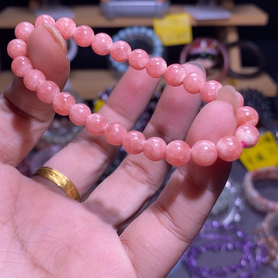 水晶未镶嵌手串11 红纹石 6+