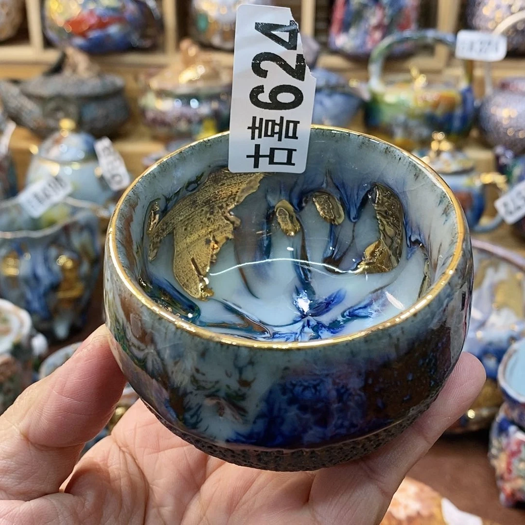 粗陶志野柴烧茶器