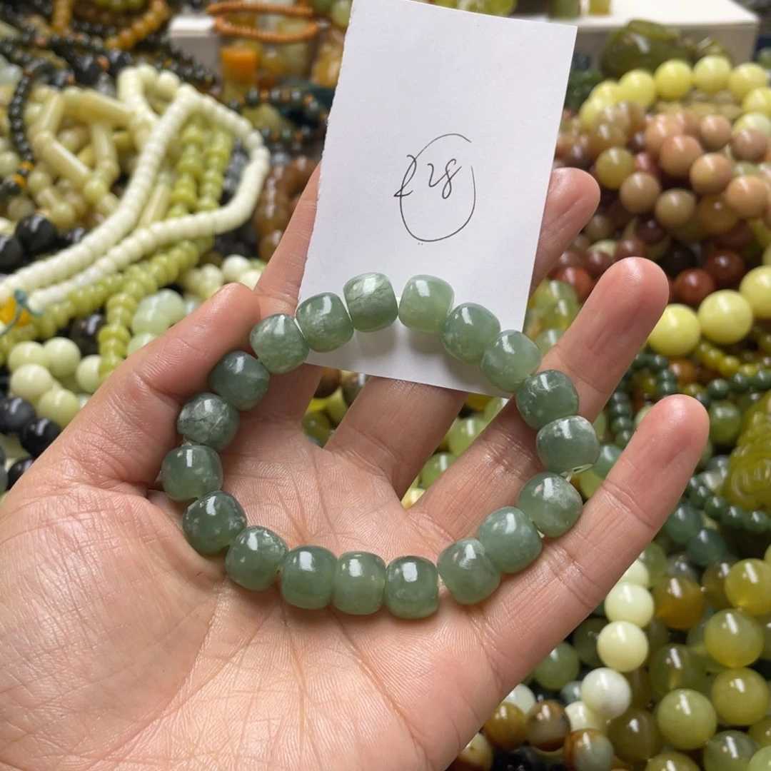 蛇纹石玉手链未镶嵌