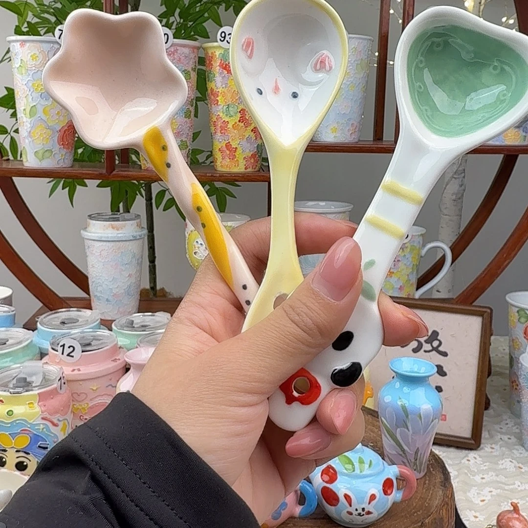 陶1景德镇手绘高温釉下彩