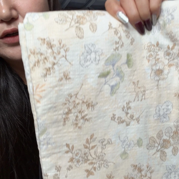 银鼠毛亚麻好看的床单