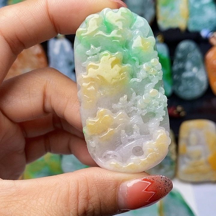 定制翡翠未镶嵌翡翠A货一物一证