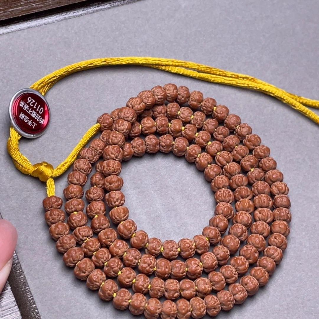 牛***生金刚菩提手串云端梅朵佛手尺寸6