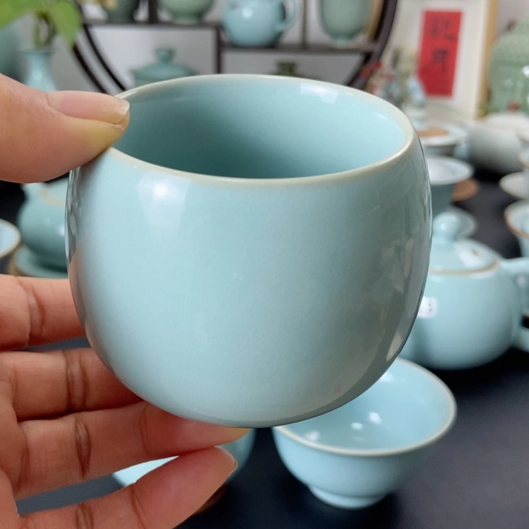 天青釉大龙蛋杯福利