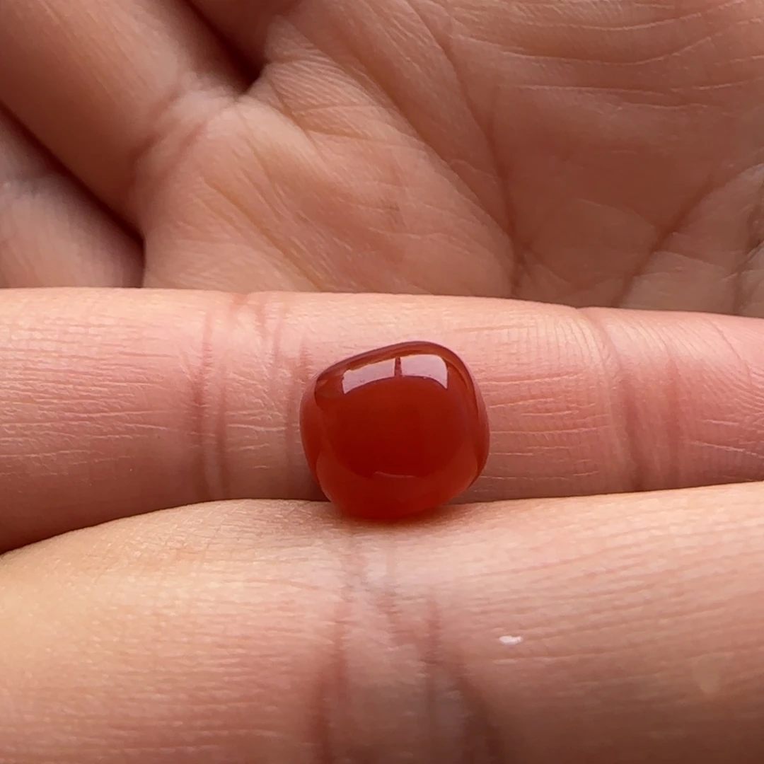 南红玛瑙老型9.2x 8未镶嵌晓*白马牙 水线