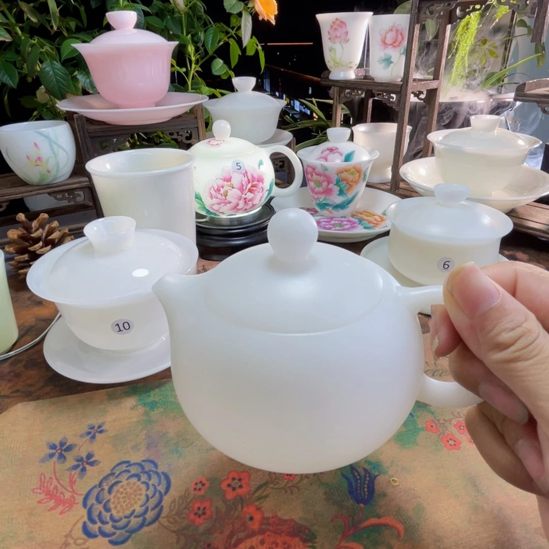 凌*溪冰晶璞玉素烧西施壶