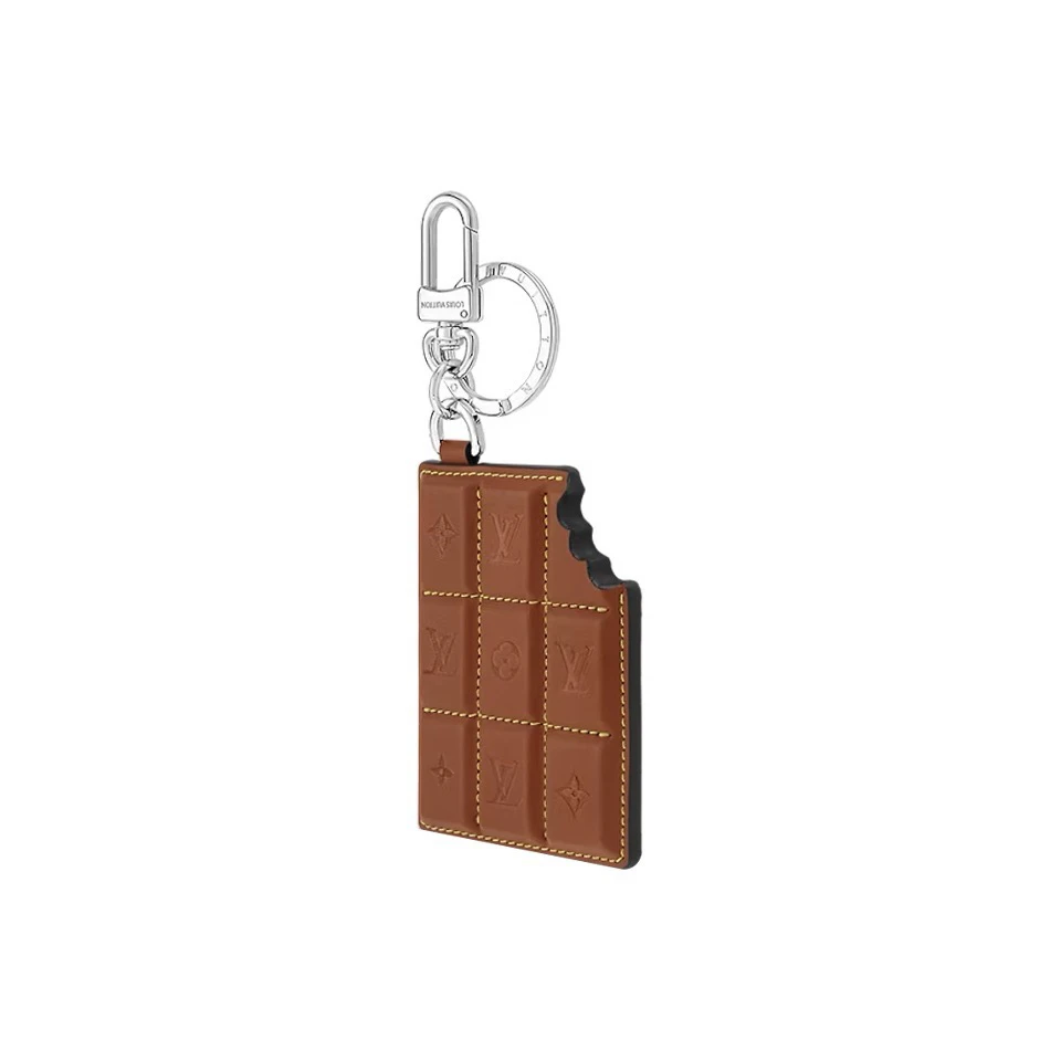未使用 LouisVuitton/路易威登 圈环镂刻皮革拼Monogram涂层/包饰