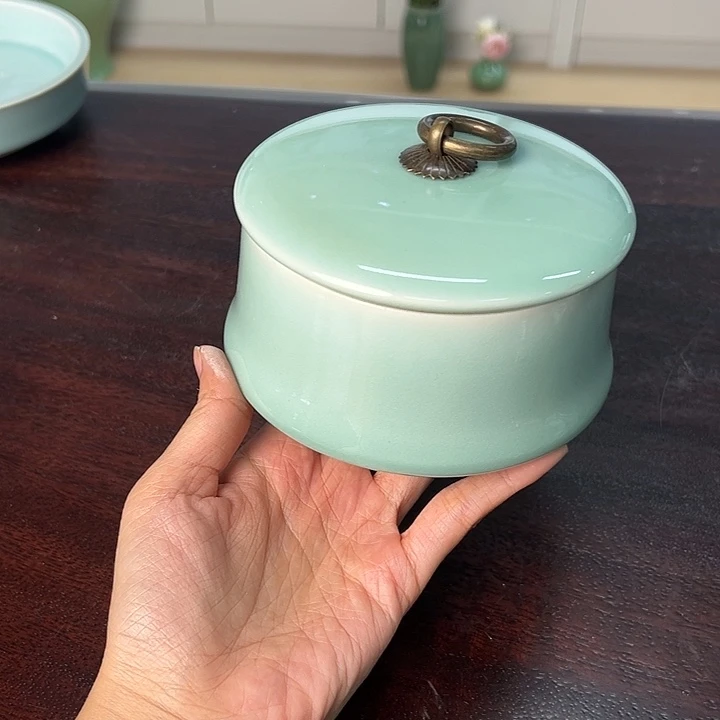 龙泉云间青瓷小米茶器