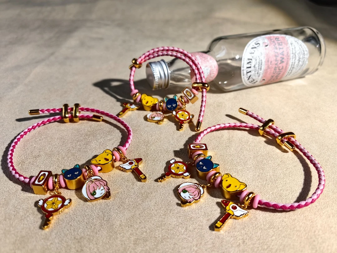 合金布艺手链 合金百变小樱可调节手绳 SJ79 多样性发一 颜色微差