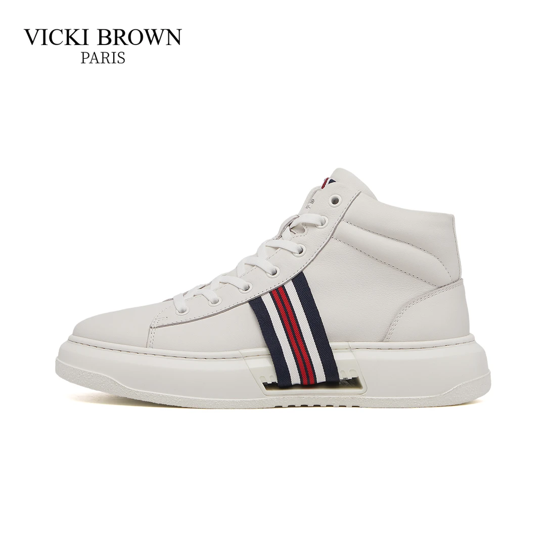 法国VICKI BROWN 轻奢经典百搭潮鞋时尚休闲潮流厚底男鞋VB76366H