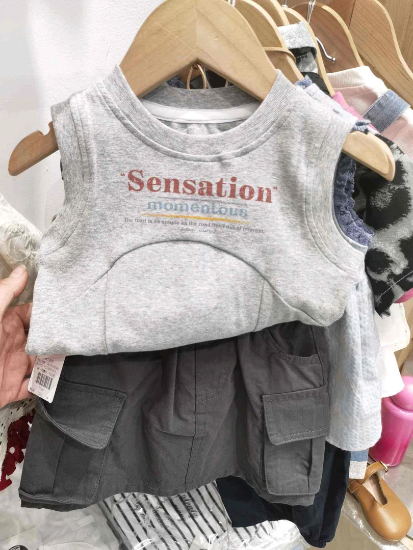 2025女童夏季新款背心短裙套装