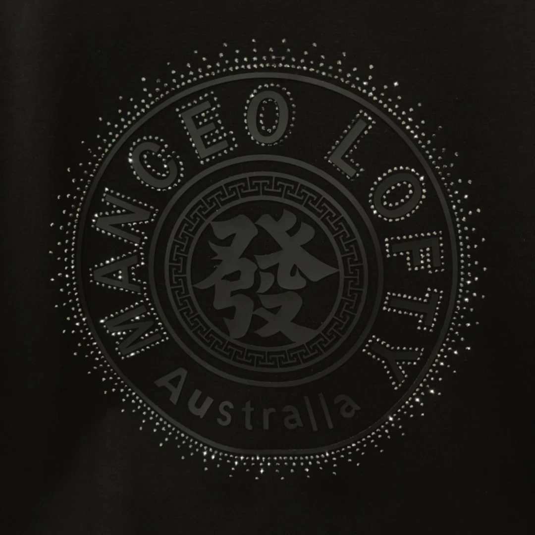 春节蛇年贺岁短袖潮流效果国潮上衣个性圆领加厚短袖T恤-發