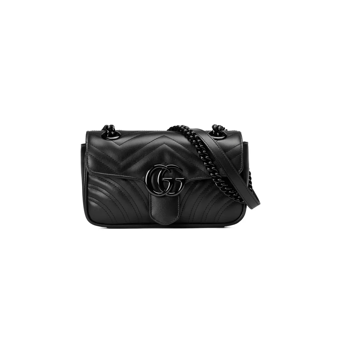 未使用 GUCCI/古驰 壹所奢品/马蒙黑标22斜挎包/闲置