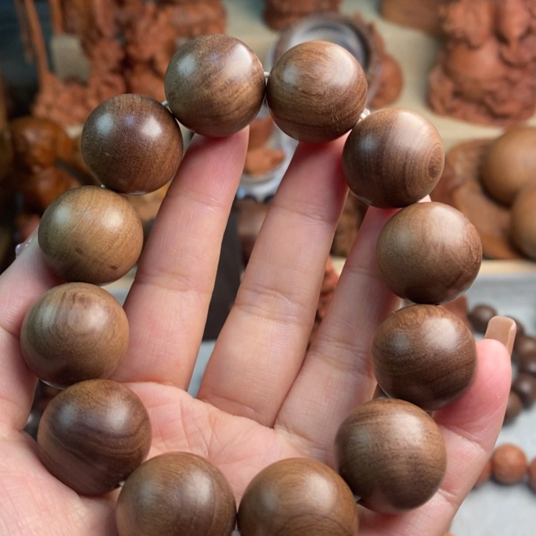 真***7檀香木手串/手链老山檀微瑕2.0