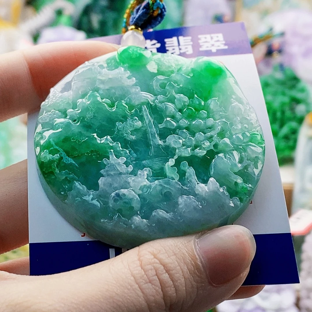 米****翡翠未镶嵌吊坠(不含链)