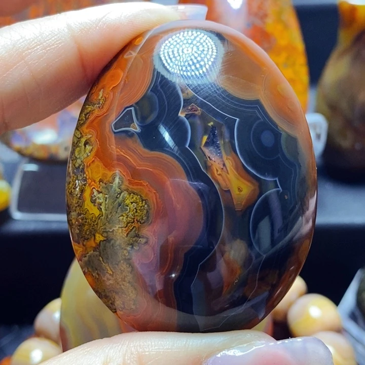 玛瑙/玉髓吊坠(不含链)未镶嵌撑**人