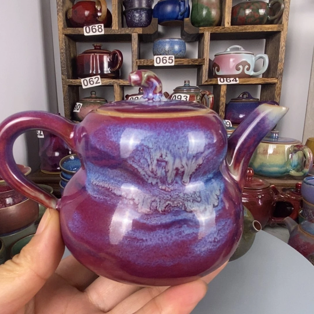 中国神后钧瓷茶具处理