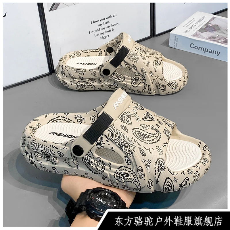 东方骆驼夏季男士防臭户外防滑凉鞋新款耐磨软底踩屎感时尚休闲鞋