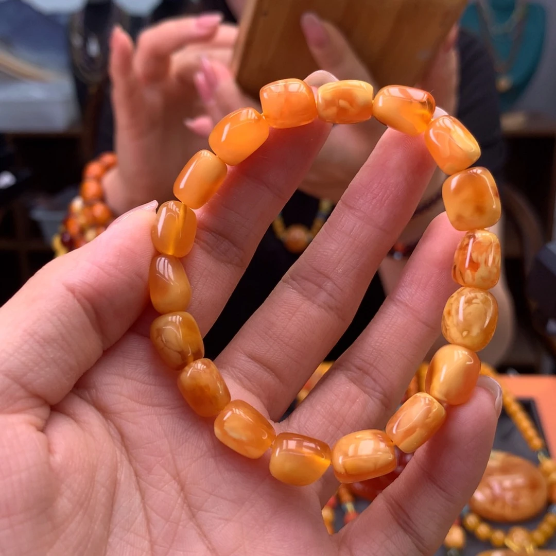 未镶嵌蜜蜡手串天然