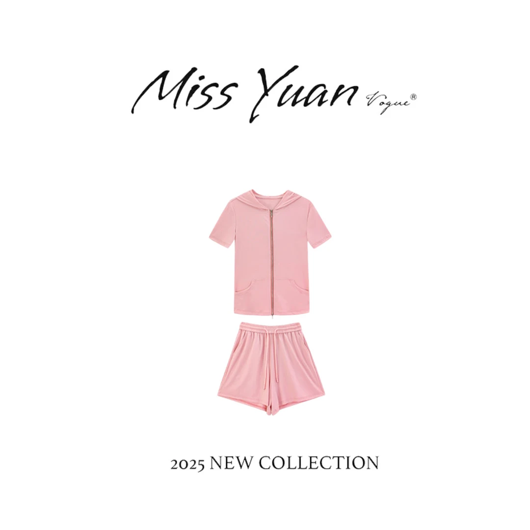 M.Y. 媛总 2025夏季新款短袖气质时尚休闲套装MYST1287D
