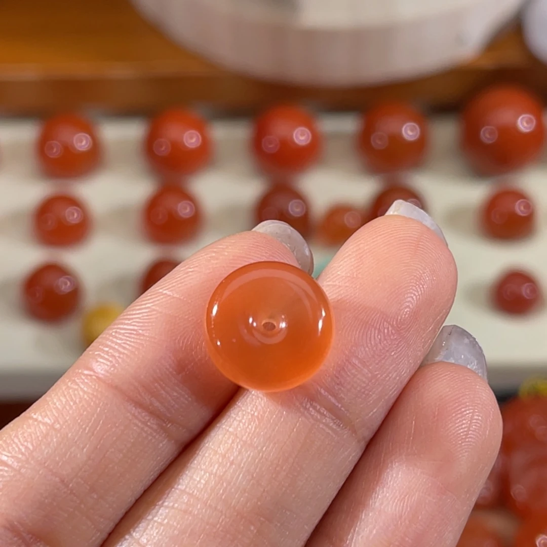 南红玛瑙未镶嵌面包圈 12x5.2mm 不退换