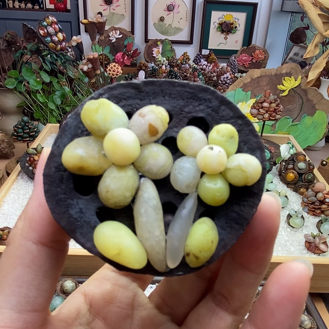 木石院子的莲蓬摆件39
