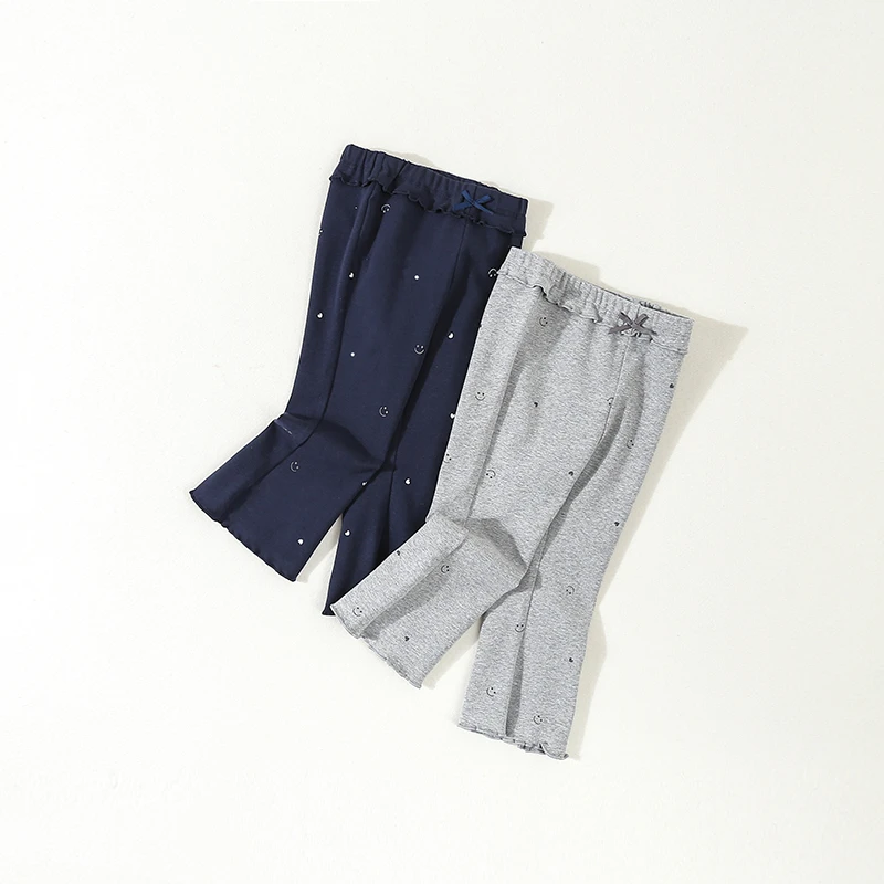 儿童裤子2025春装新款女童休闲裤宝宝喇叭裤春秋季女宝洋气打底裤