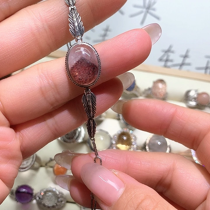 u****戒指水晶银S925镶嵌水晶