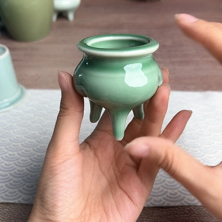 龙泉云间青瓷小米茶器