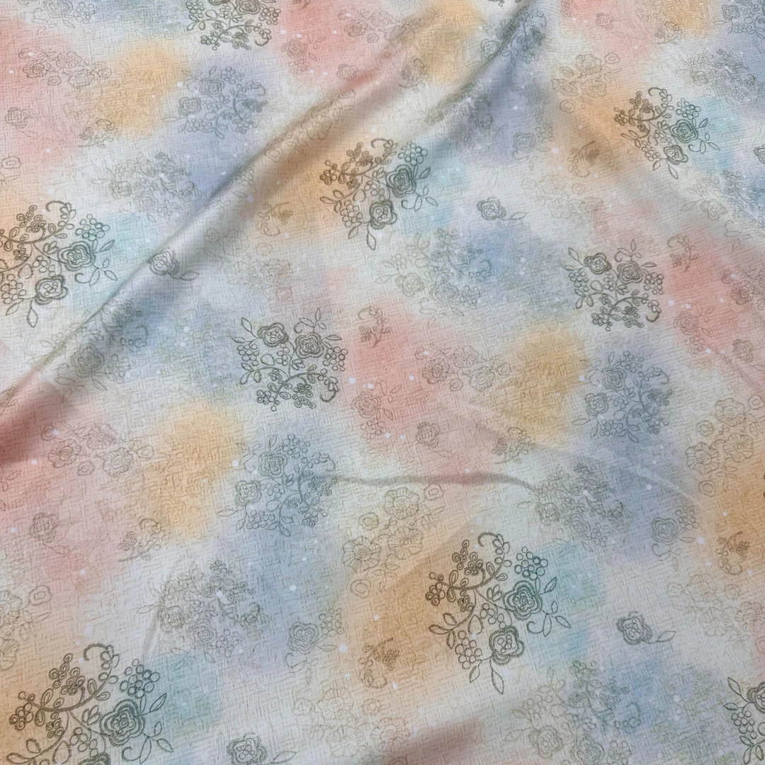 【漫衍春天】花漾丝绸桑波段新中式面料提花花罗面料中国风布料