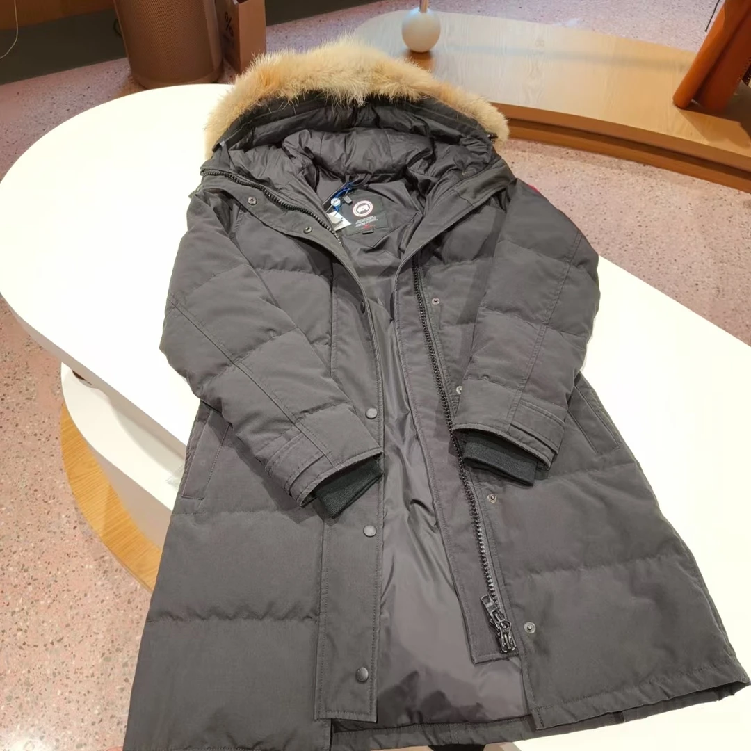 99新 CANADA GOOSE 加拿大鹅黑色长款羽绒服S码 工价1万+