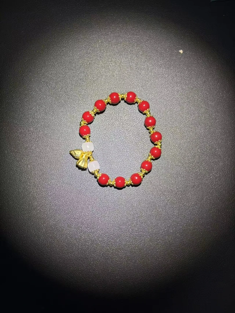 含辰砂工艺品1072-朱砂好运常在精选手串 无礼盒