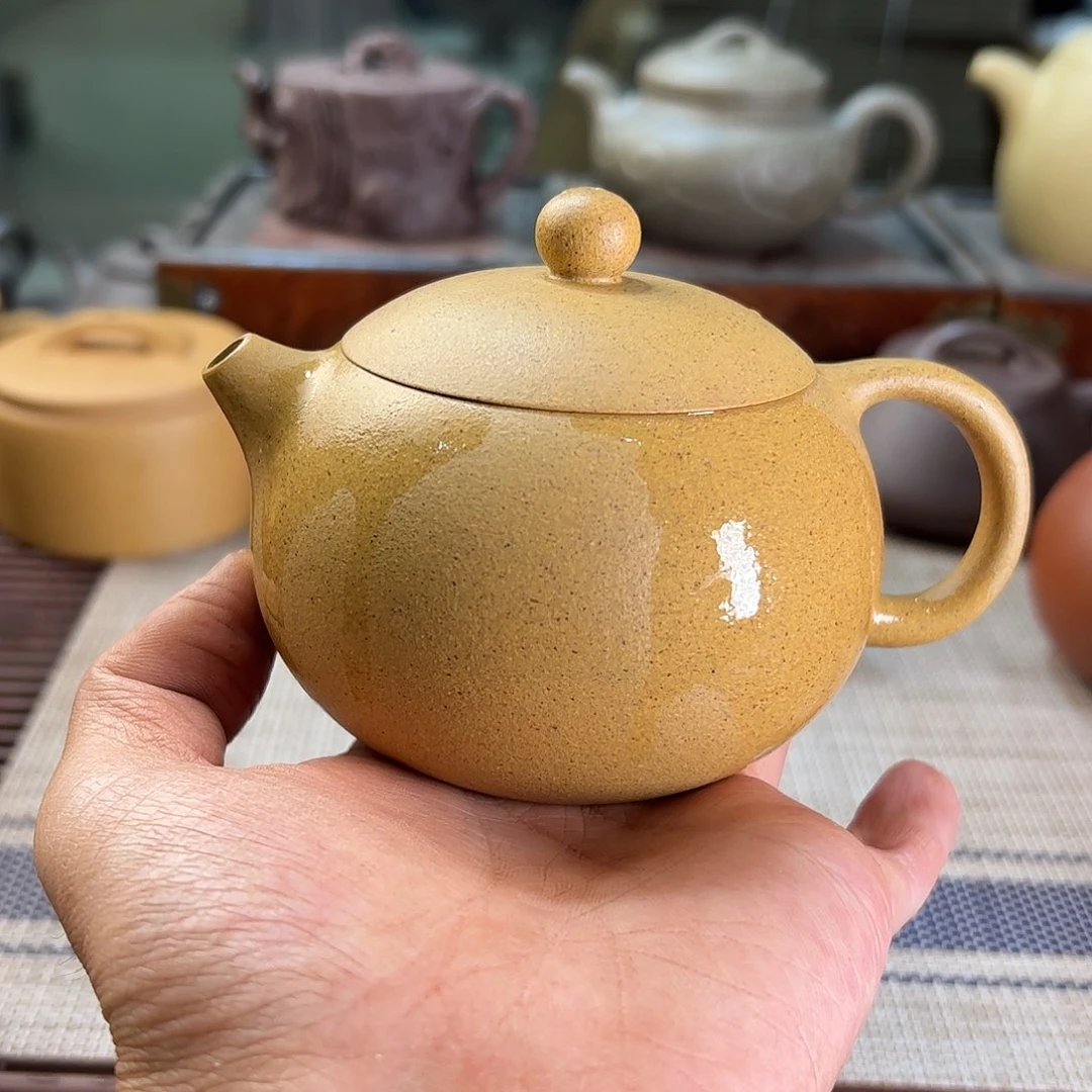 紫砂茶壶黄金段西施