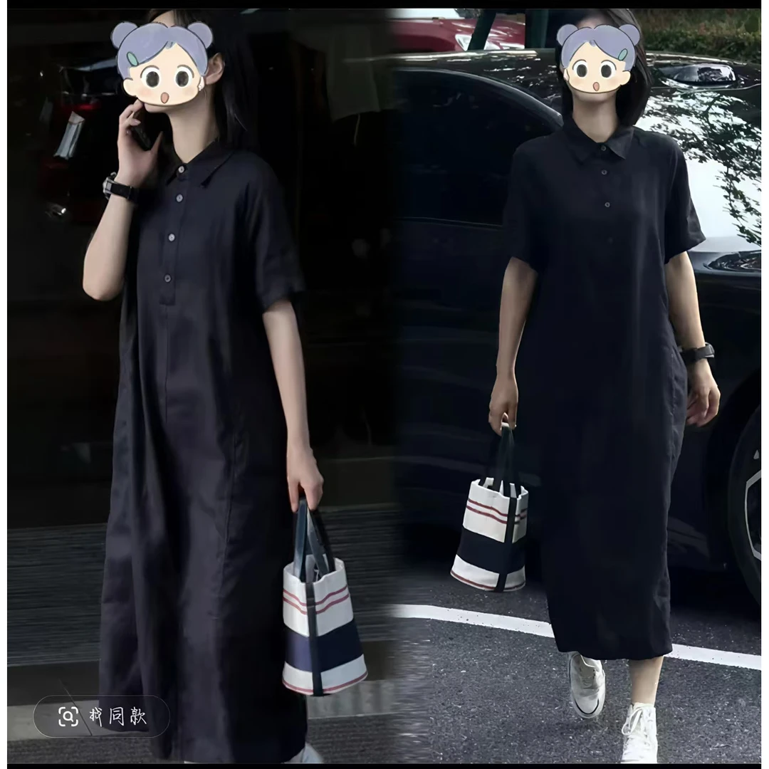 夏季流行穿搭一整套新款2025韩系轻熟风高级感通勤潮流休闲连衣裙