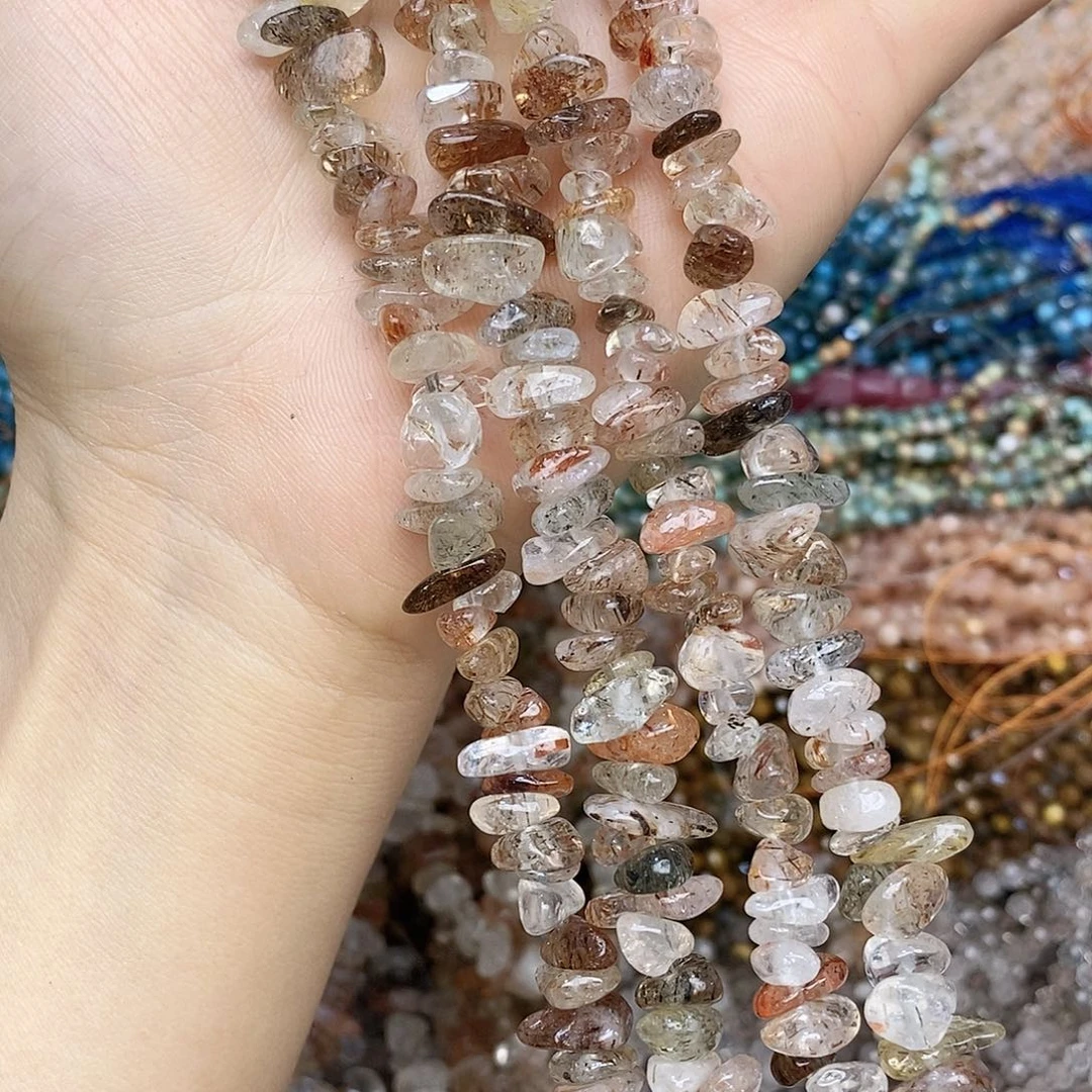 未镶嵌玛瑙/玉髓珠宝半成品超七碎碎一条装