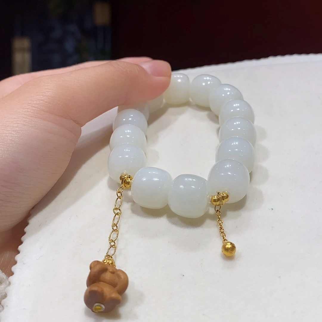 和田玉未镶嵌手串