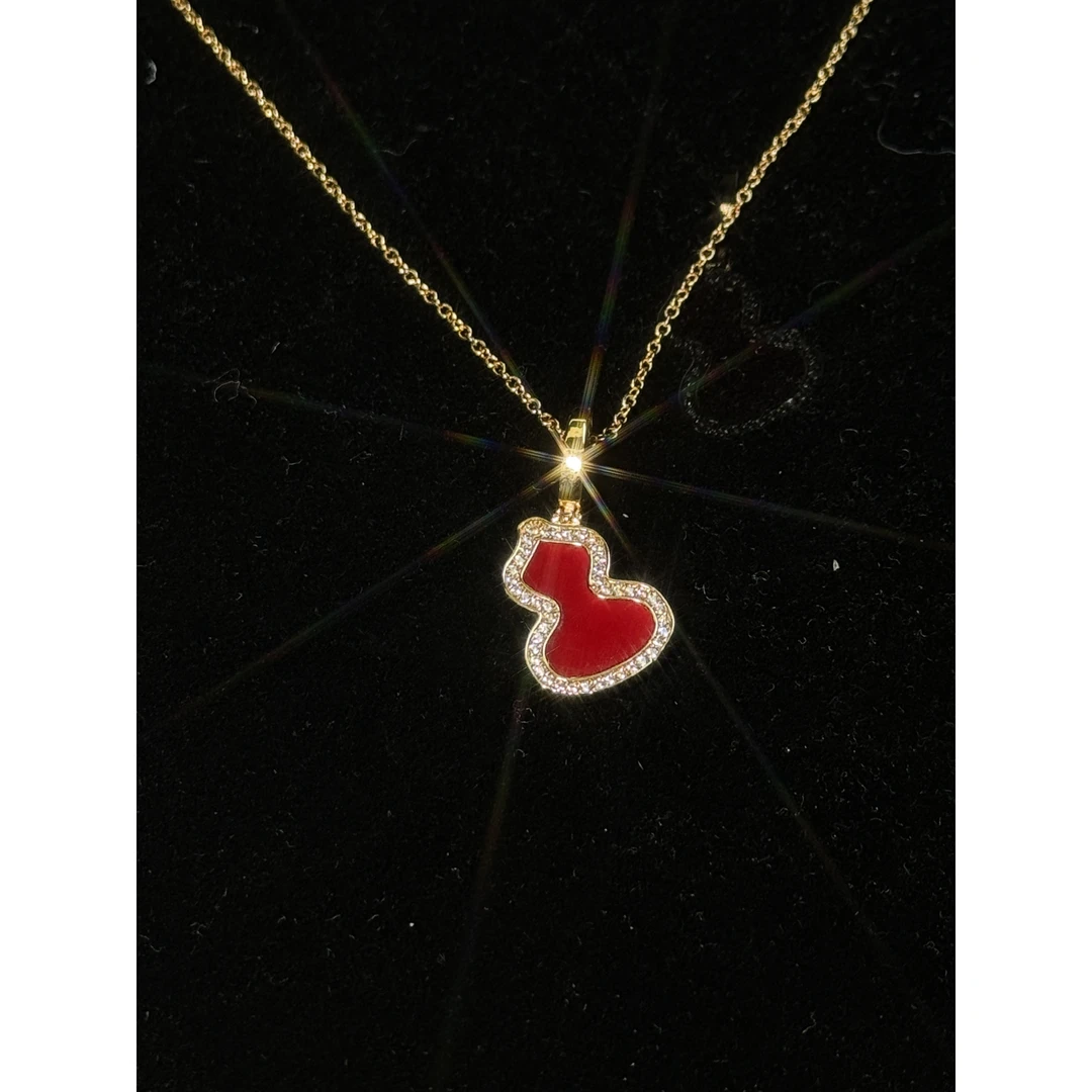 合金项链 高定葫芦中号时尚精致国风项链