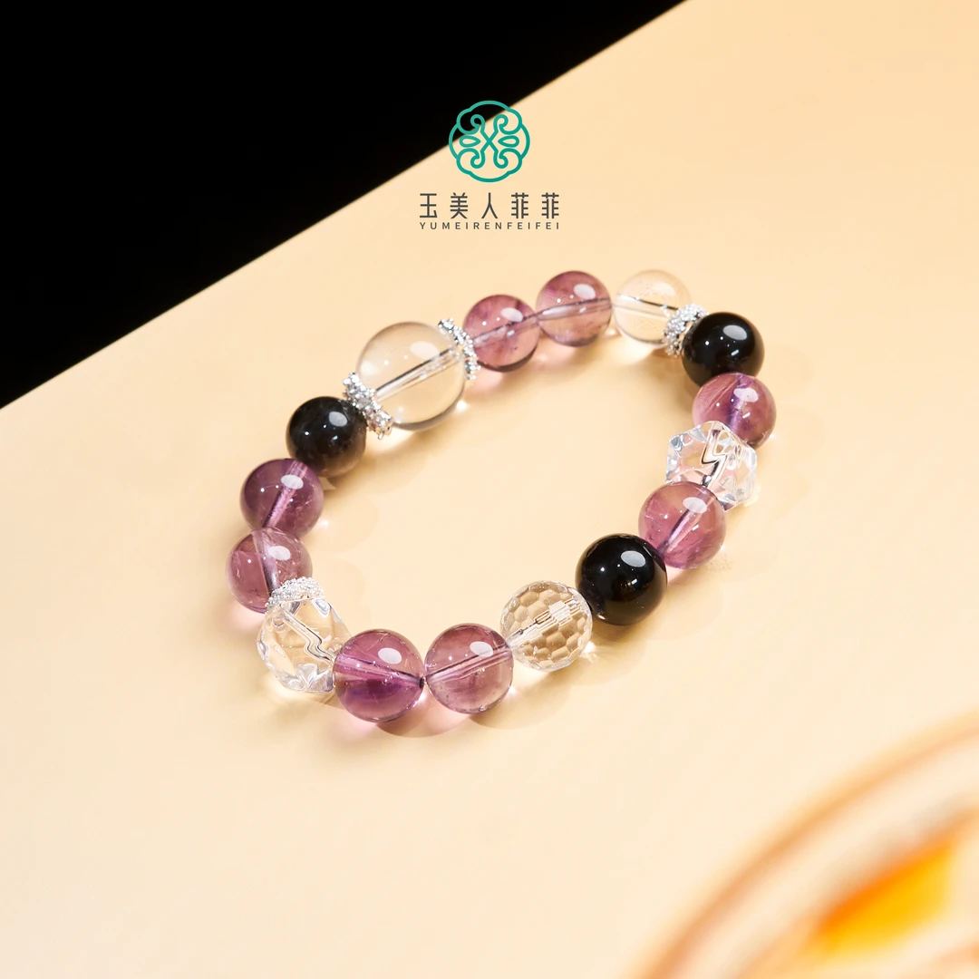 菲菲珠宝好/水晶单圈圆珠手串约11mm+