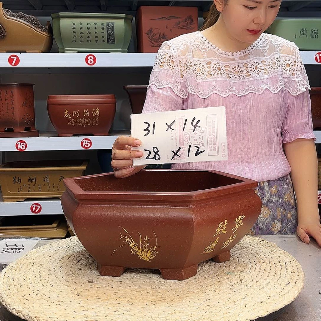 紫砂花盆紫砂花盆