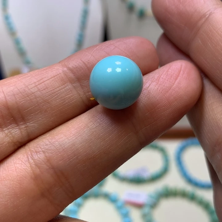 绿松石未镶嵌圆珠