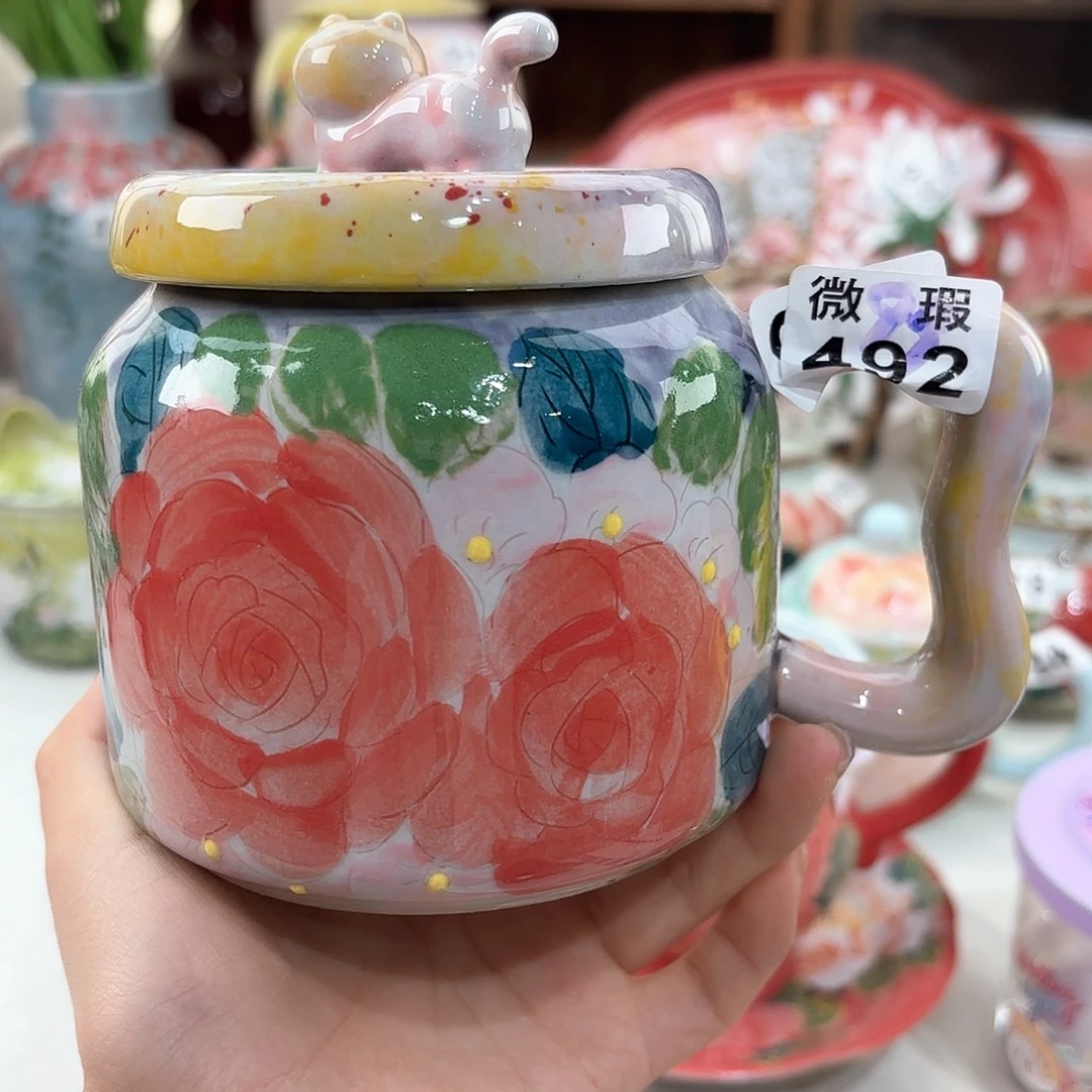 景德镇手绘高温釉下彩陶瓷茶具